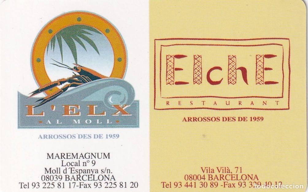 Collectionnisme Calendriers: CALENDARIO DE A&Ntilde;O 2001 CON PUBLICIDAD DE RESTAURANTE ELCHE BARCELONA EN CATAL&Aacute;N