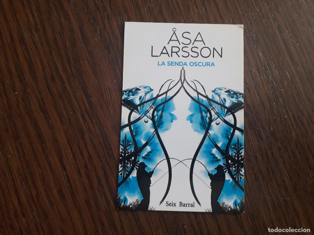 Coleccionismo Calendarios: calendario de publicidad, libro la senda oscura, Asa Larsson, Seix Barral, a&ntilde;o 2011