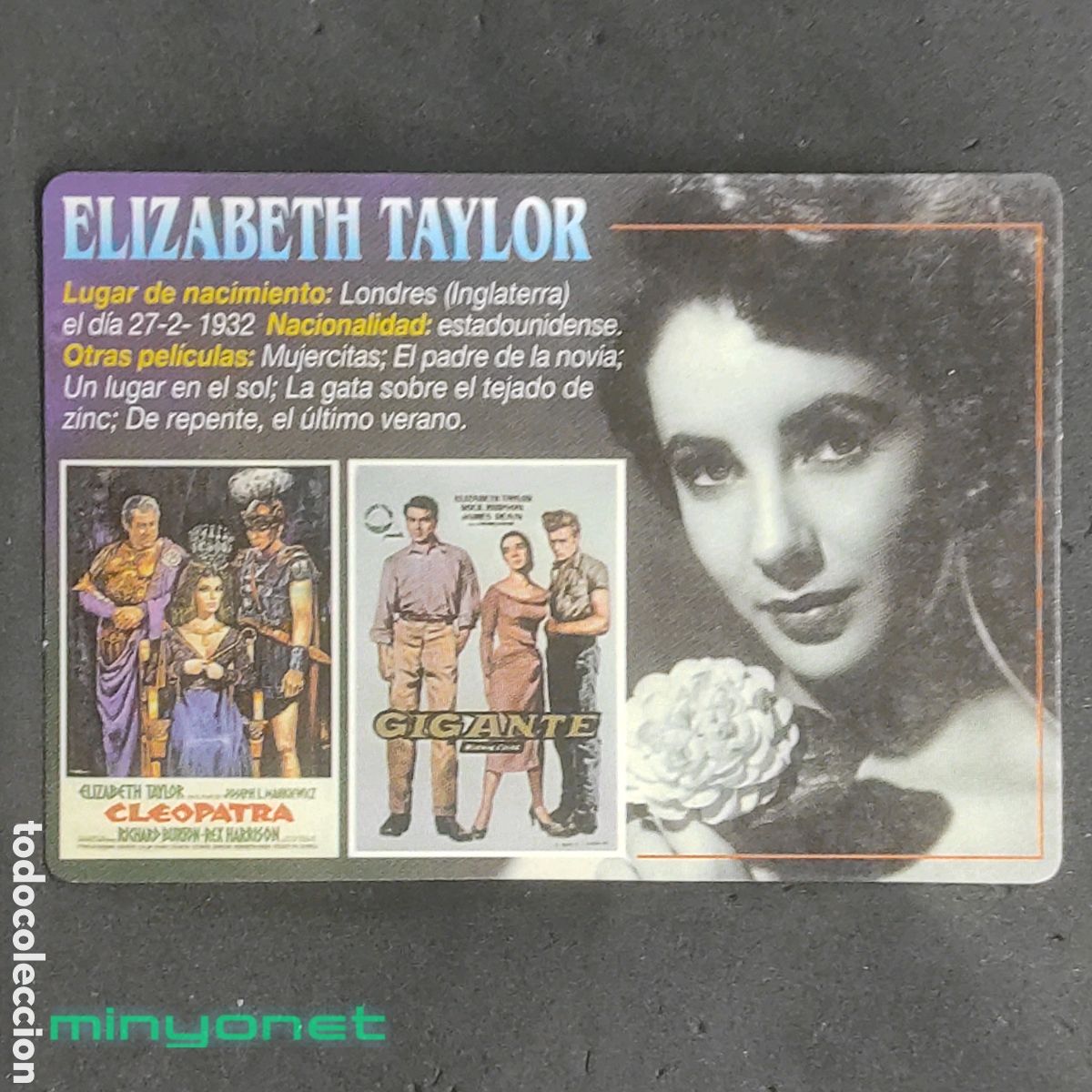 Coleccionismo Calendarios: Calendario de serie WCB 48 de 2001 tema cine - Elizabeth Taylor