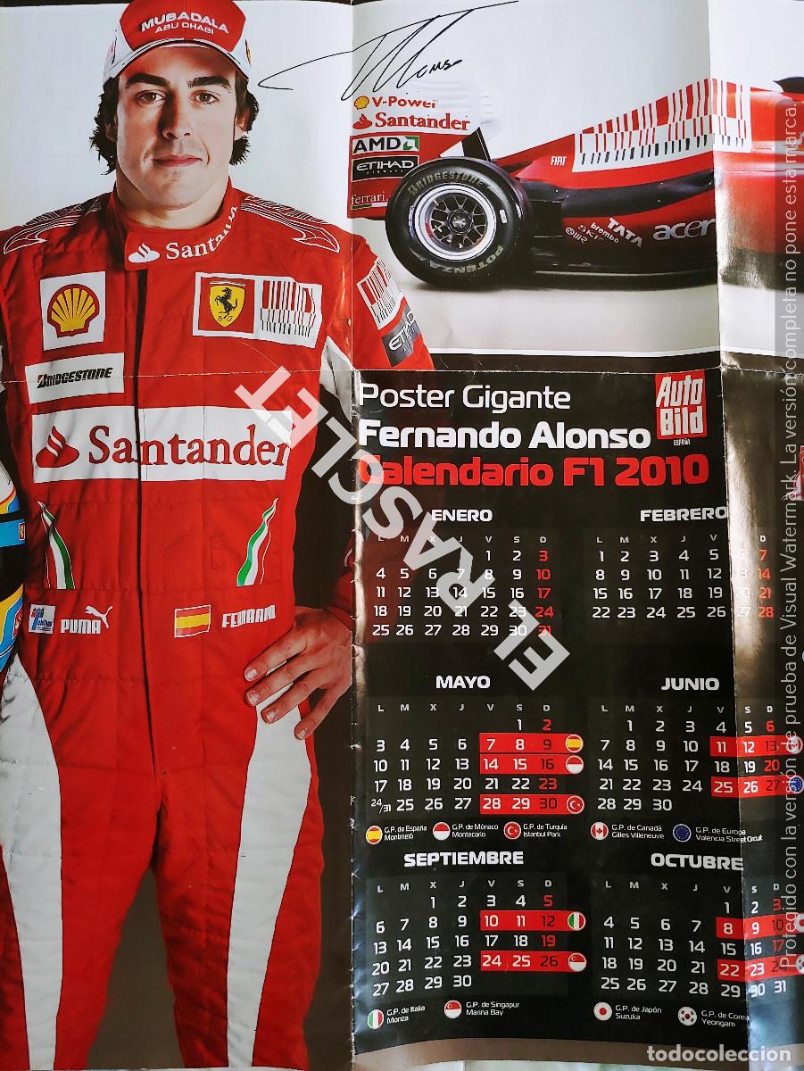 marca poster fernando alonso doble cara campeon - Compra venta en  todocoleccion