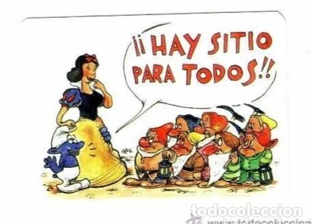 Coleccionismo Calendarios: -45138 CALENDARIO DIBUJOS BLANCANIEVES,TIENDAS ALONSO, HAY SITIO PARA TODOS, A&Ntilde;O 2004, HUMOR