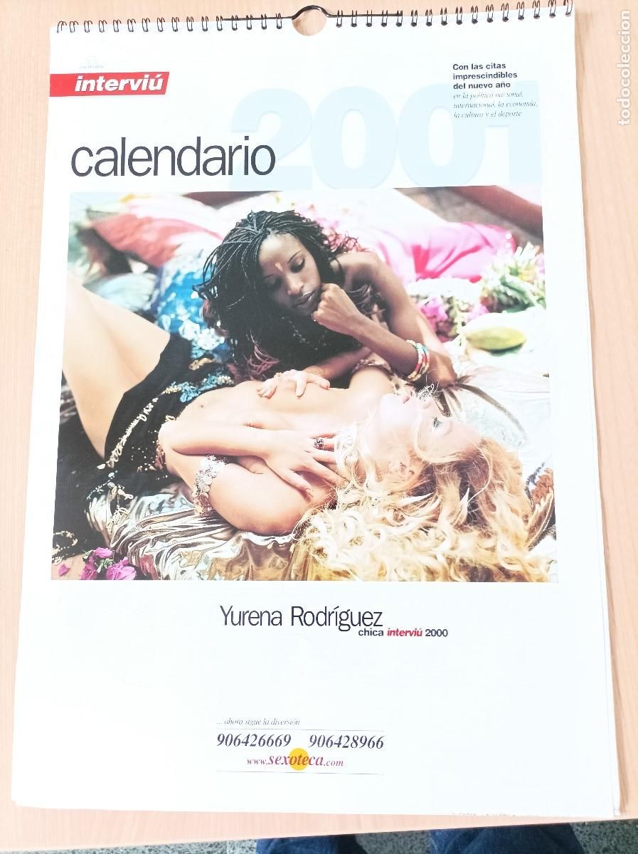 Coleccionismo calendarios: calendario interviu 2001 - Foto 1
