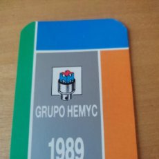 Coleccionismo Calendarios: GRUPO HEMYC 1989 CALENDARIO BOLSILLO PUBLICIDAD ***. Lote 401870134