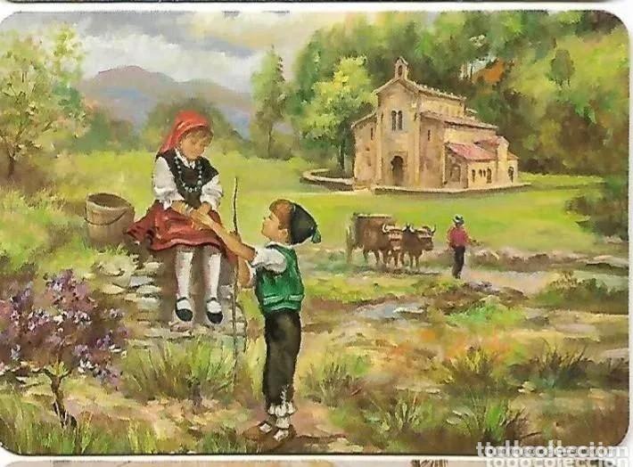 Coleccionismo Calendarios: -78337 CALENDARIO PINTURA NI&Ntilde;OS CON TRAJE REGIONAL, A&Ntilde;O 2000, SERIE EGC 51, FOLKLORE