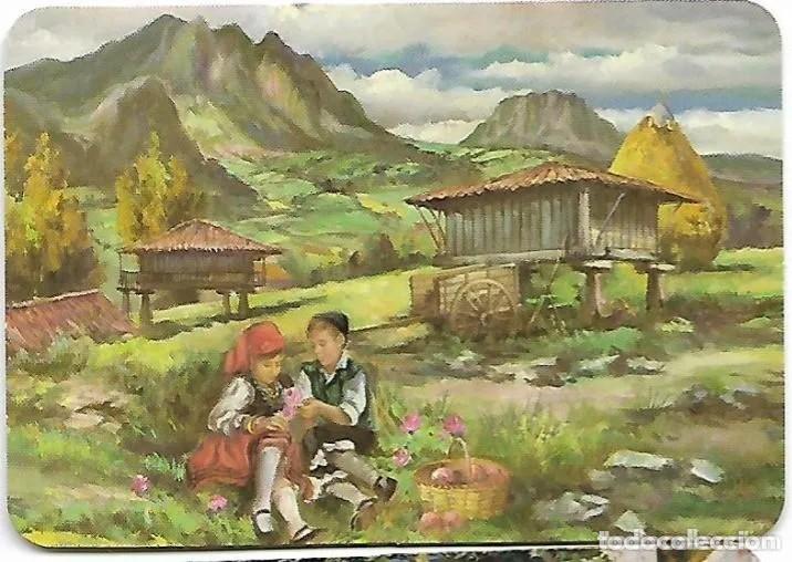 Coleccionismo Calendarios: -78338 CALENDARIO PINTURA NI&Ntilde;OS CON TRAJE REGIONAL, A&Ntilde;O 2005, SERIE EGC 87, CON PUBICIDAD, FOLKLORE