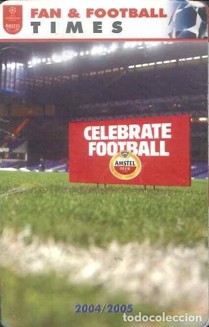 Collectionnisme Calendriers: CALENDARIO UEFA CHAMPIONS LEAGUE 2004/2004 - 04-05 - ISTAMBUL (TURQUIA) - CERVEZA AMSTEL - TRIPTICO