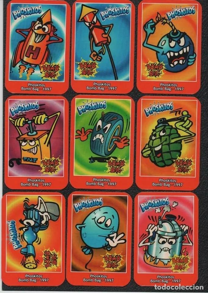 Coleccionismo Calendarios: -80422 12 CALENDARIOS DIBUJOS DE CROMOS DE BOMB BAG PHOSKITOS, A&Ntilde;O 2017, BOMB BAG 1997