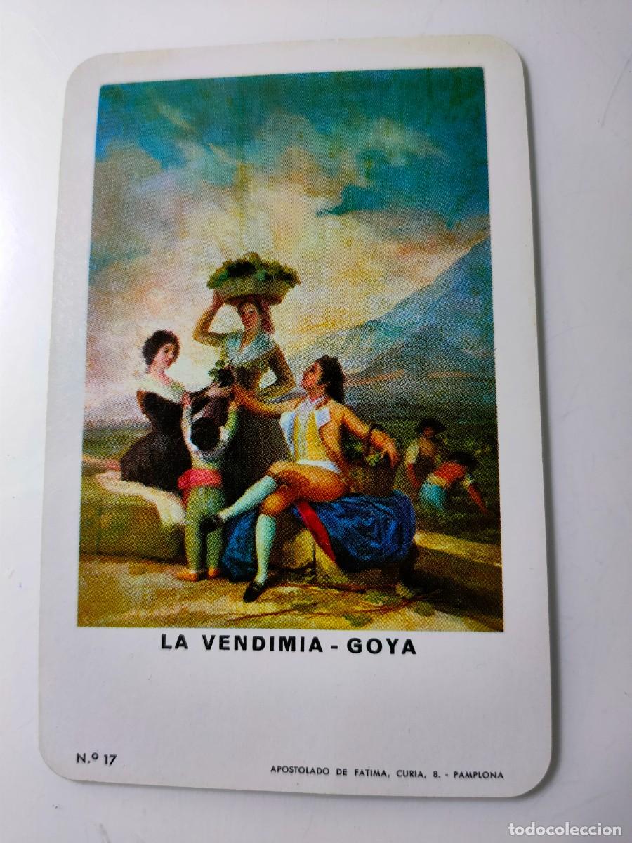 Collectables Calendars: Antiguo calendario fournier de bolsillo. La vendimia Goya. A&ntilde;o 1973.