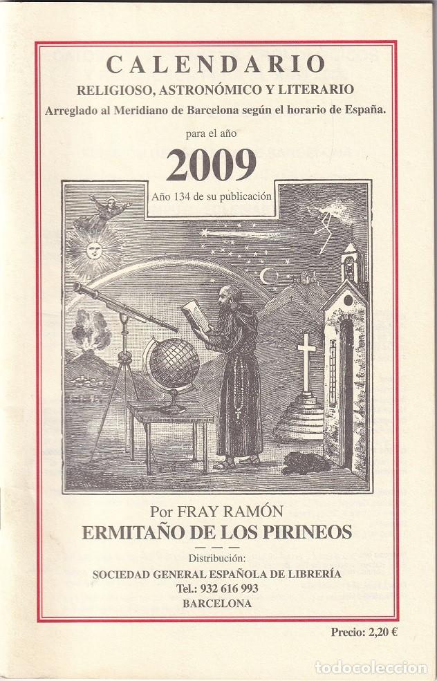 Sammeln von Kalendern: Calendario religioso, astron&oacute;mico y literario ... para el a&ntilde;o 2009