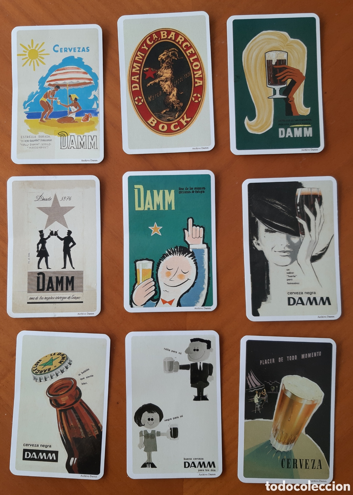 Collectionnisme Calendriers: Calendarios cervezas Damm. Lote 9 calendarios. A&ntilde;o 2007
