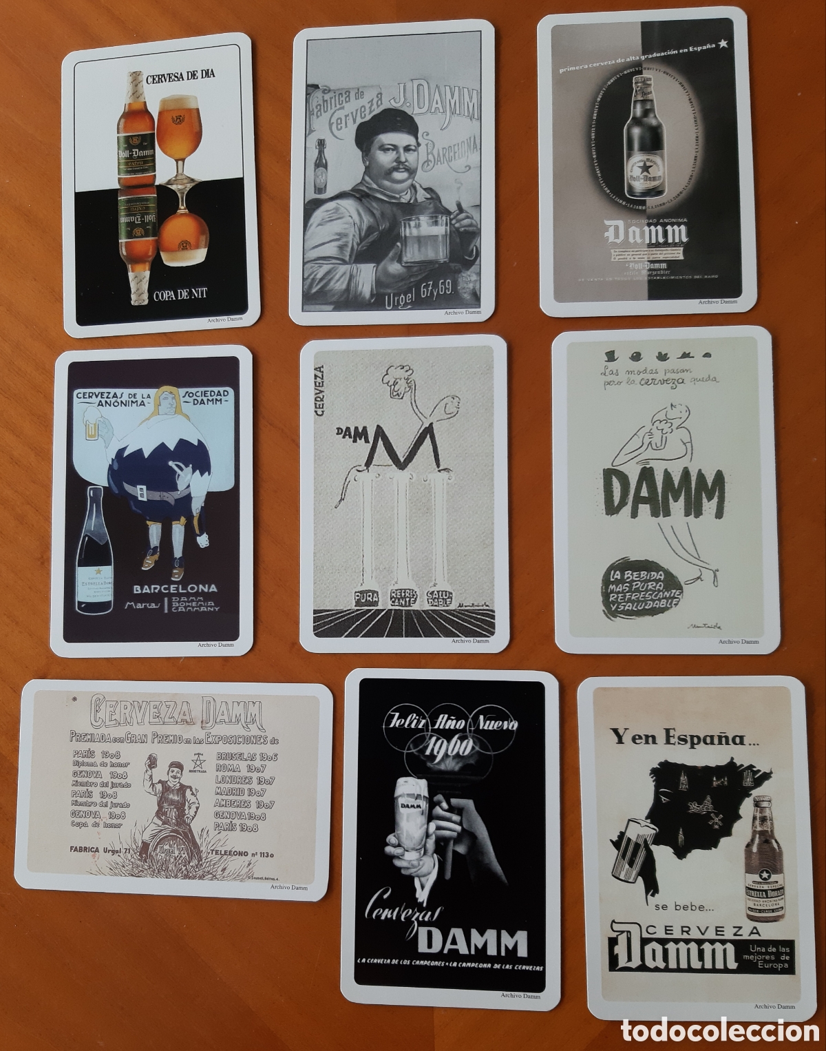 Collectables Calendars: Calendarios cervezas Damm. Lote 9 calendarios. A&ntilde;o 2008