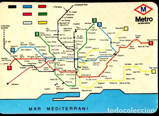 Coleccionismo Calendarios: CALENDARIO BOLSILLO METRO DE BARCELONA 1990