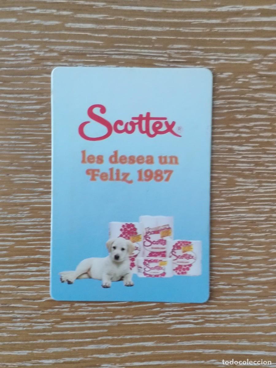 Coleccionismo Calendarios: VCK 3944 Calendario bolsillo - A&Ntilde;O 1987 - SCOTTEX PAPEL HIGI&Eacute;NICO PERRO - PUBLICIDAD