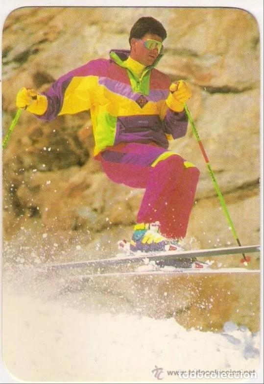 Coleccionismo Calendarios: -45420 CALENDARIO ESQUI EN LA NIEVE, A&Ntilde;O 2002, DEPORTES, CON PUBLICIDAD