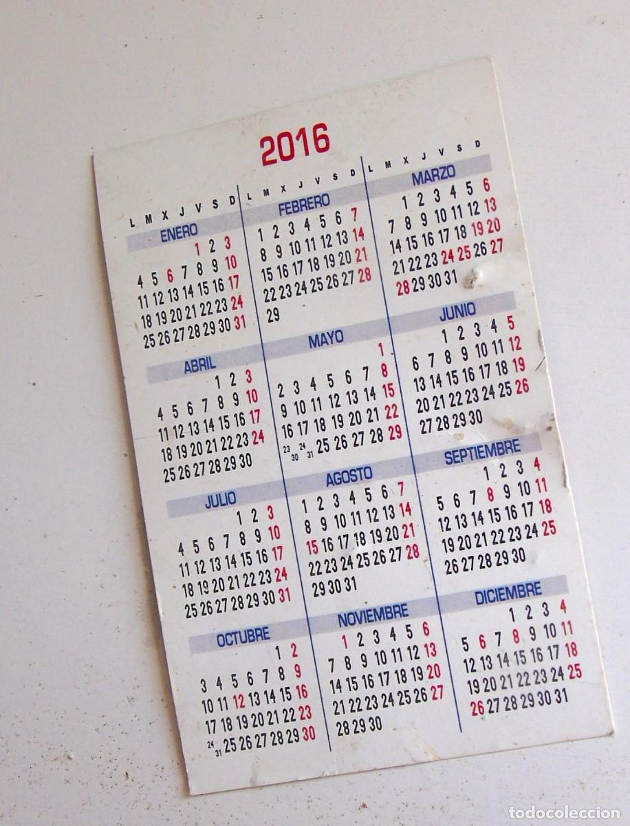 Coleccionismo calendarios: CALENDARIO DE BOLSILLO 2016 - Foto 2
