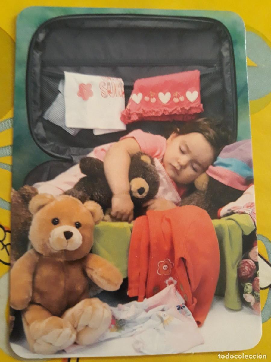 Coleccionismo Calendarios: -82014 CALENDARIO NI&Ntilde;A DORMIDA EN MALETA, A&Ntilde;O 2009, CON PUBLICIDAD, SERIE L 141