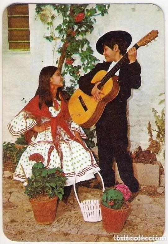 Coleccionismo Calendarios: -67190 CALENDARIO NI&Ntilde;A Y NI&Ntilde;O FLAMENCOS, A&Ntilde;O 1982, SERIE IG 527-B, CON PUBLICIDAD, TRAJES REGIONALES