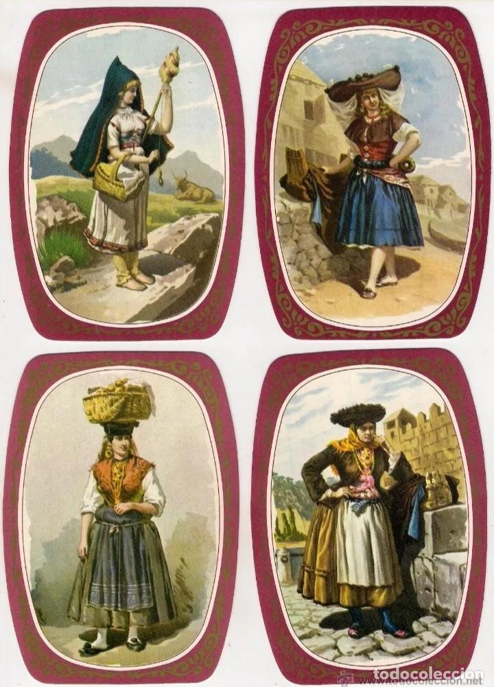 Coleccionismo Calendarios: -59945 4 CALENDARIOS PINTURAS MUJERES CON TRAJE REGIONAL, A&Ntilde;O 1985, CON PUBLICIDAD, EXTRANJEROS