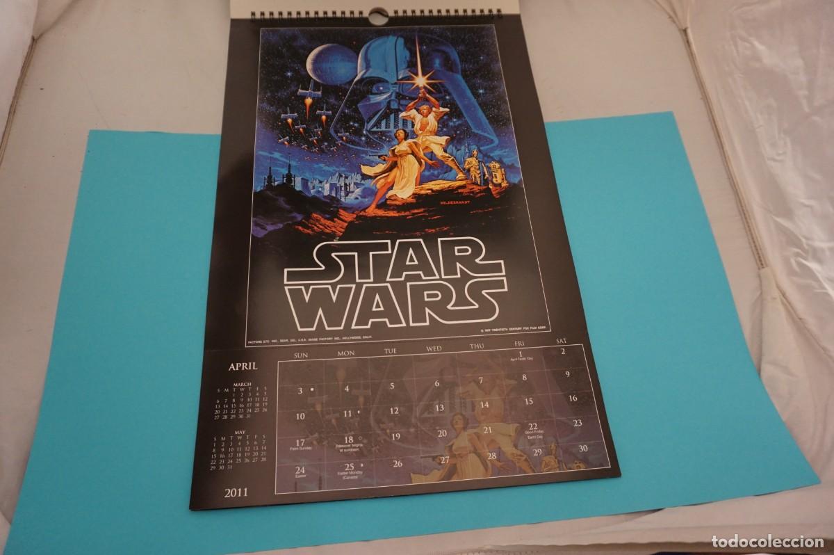 Coleccionismo calendarios: GRAN CALENDARIO STAR WARS 2011 - 13 POSTERS - Foto 6