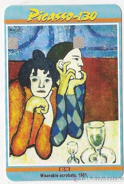 Coleccionismo Calendarios: -82167 CALENDARIO PINTURA ACROBATAS MISERABLES, PICASSO 1901, A&Ntilde;O 2011, PUBLICITARIO EXTRANJERO