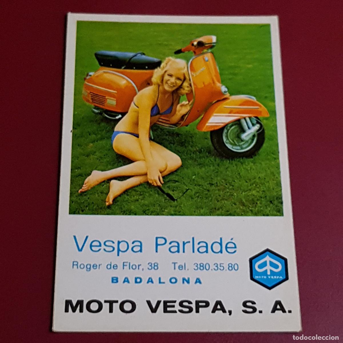 Coleccionismo Calendarios: CALENDARIO DE BOLSILLO - MOTO VESPA - PARLADE BARCELONA - 1973