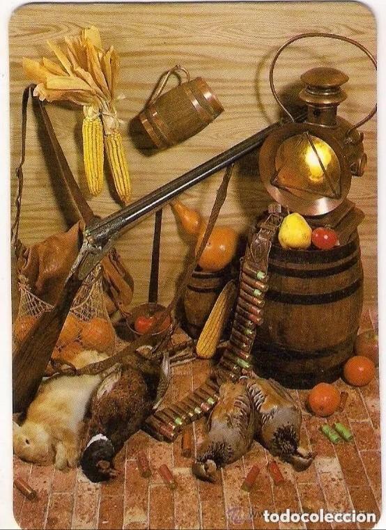 Coleccionismo Calendarios: -62700 CALENDARIO BODEGON DE CAZA, A&Ntilde;O 1986, SERIE CLB 1029, CON PUBLICIDAD, PRECIOSA FOTOGRAFIA