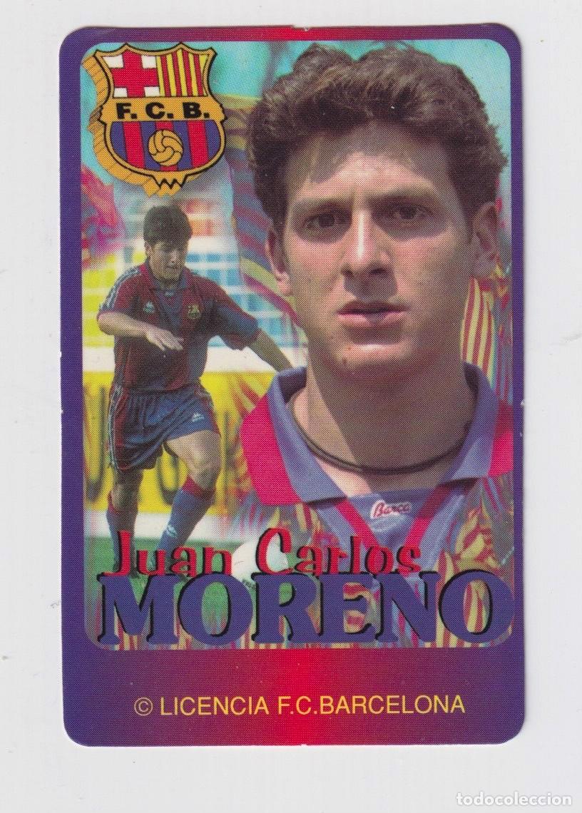 Collectionnisme Calendriers: CALENDARIO DE A&Ntilde;O 1996 SIN PUBLICIDAD DE JUGADOR DEL F.C. BARCELONA JUAN CARLOS MORENO EN ESPA&Ntilde;OL