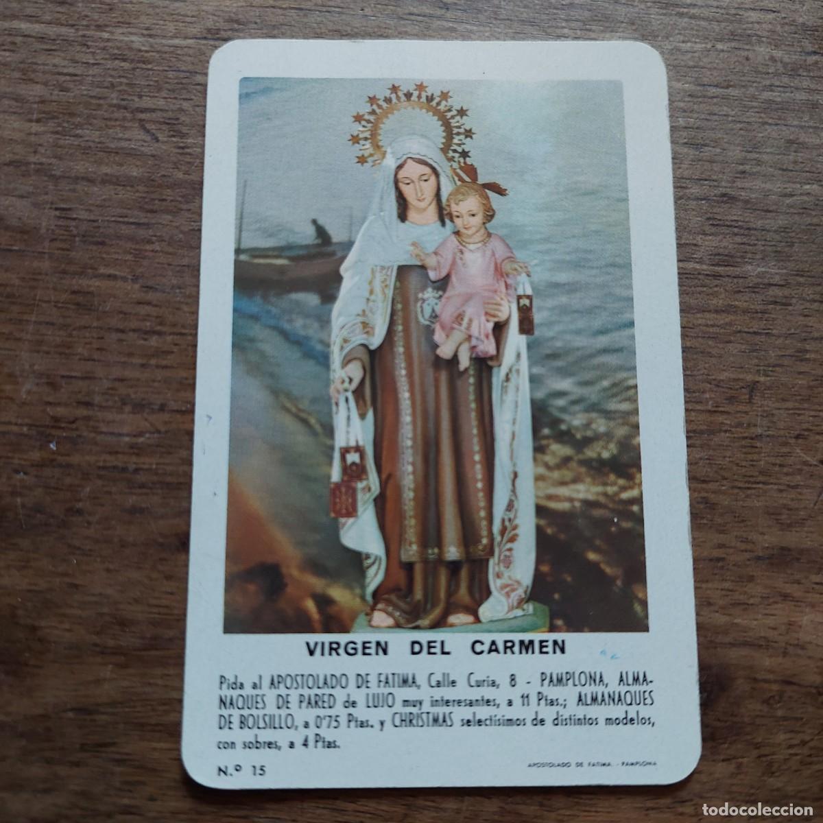 Coleccionismo Calendarios: Calendario Heraclio Fournier Virgen del Carmen 1966