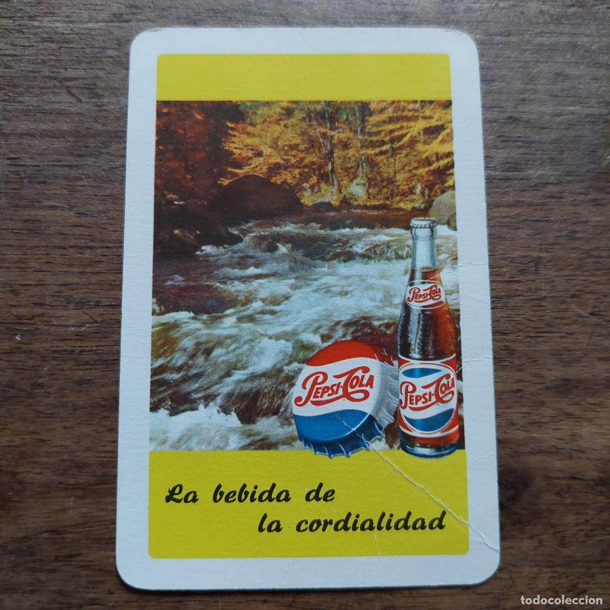Coleccionismo calendarios: Calendario Heraclio Fournier Pepsi Cola 1962