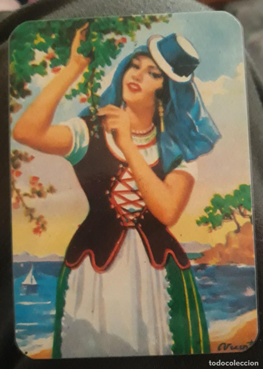 Coleccionismo Calendarios: -82749 CALENDARIO PINTURA MUJER CON TRAJE REGIONAL CANARIA, A&Ntilde;O 1986, EXTRANJERO