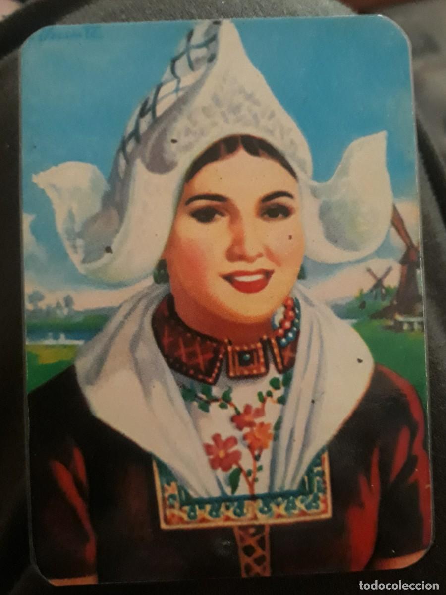 Coleccionismo Calendarios: -82750 CALENDARIO PINTURA MUJER CON TRAJE REGIONAL CAMPESINA HOLANDESA, A&Ntilde;O 1986, EXTRANJERO