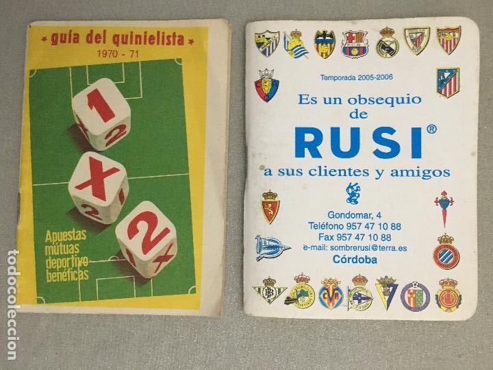 Sammeln von Kalendern: calendarios de liga de futbol, dos