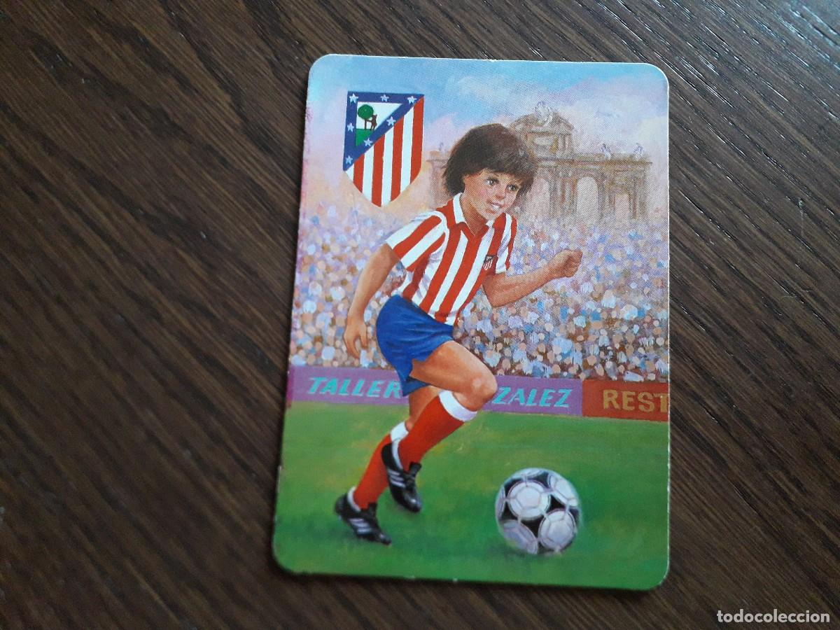 Coleccionismo Calendarios: calendario de serie BO 5.723, de futbol, Atl&eacute;tico de Madrid, Pe&ntilde;a atl&eacute;tica Pueblo nuevo, a&ntilde;o 1992