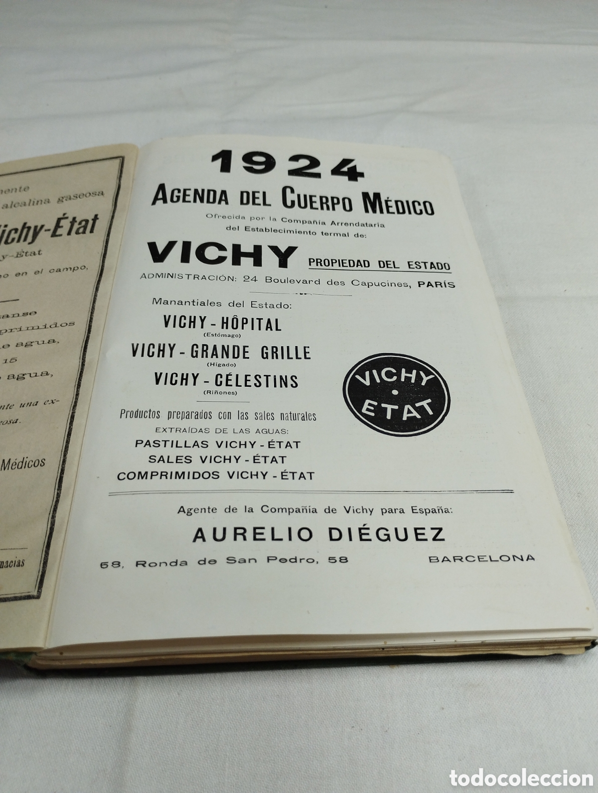 Coleccionismo calendarios: Agenda Vichy 1924 KKB - Foto 3