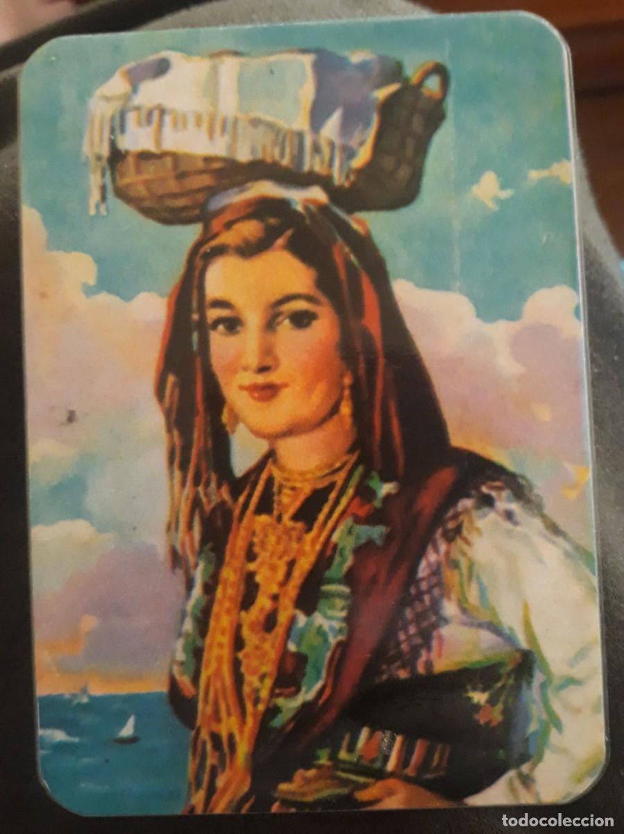 Coleccionismo Calendarios: -83256 CALENDARIO PINTURA MUJER CON TRAJE REGIONAL DE VIANA , A&Ntilde;O 1986, EXTRANJERO