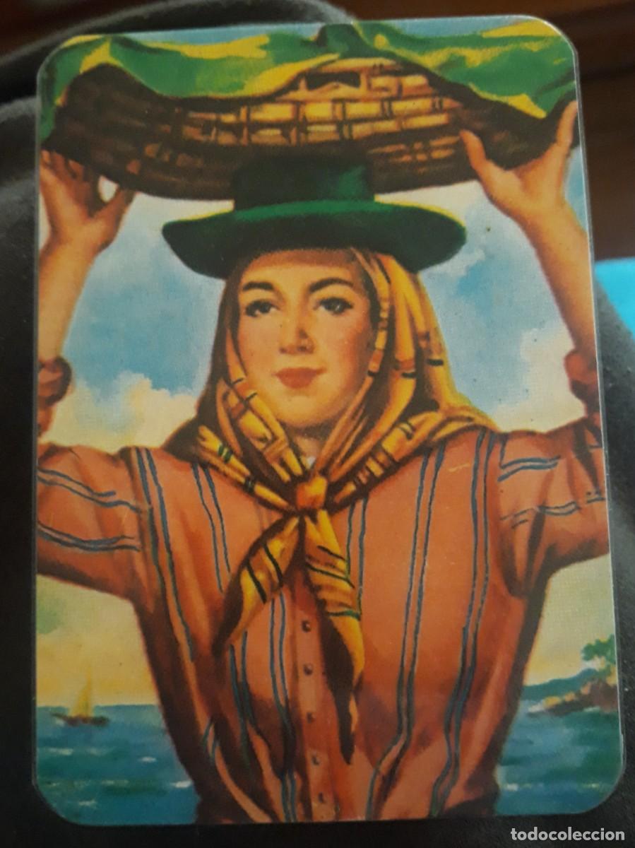 Coleccionismo Calendarios: -83257 CALENDARIO PINTURA MUJER CON TRAJE REGIONAL DE VENDEDORA DE PESCADO , A&Ntilde;O 1986, EXTRANJERO