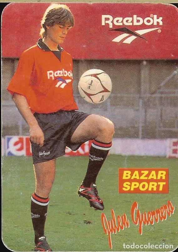 Coleccionismo Calendarios: CALENDARIO DE PUBLICIDAD - 1997 - FUTBOL - BASE, BAZAR SPORT - JULEN GUERRERO - ATHLETIC