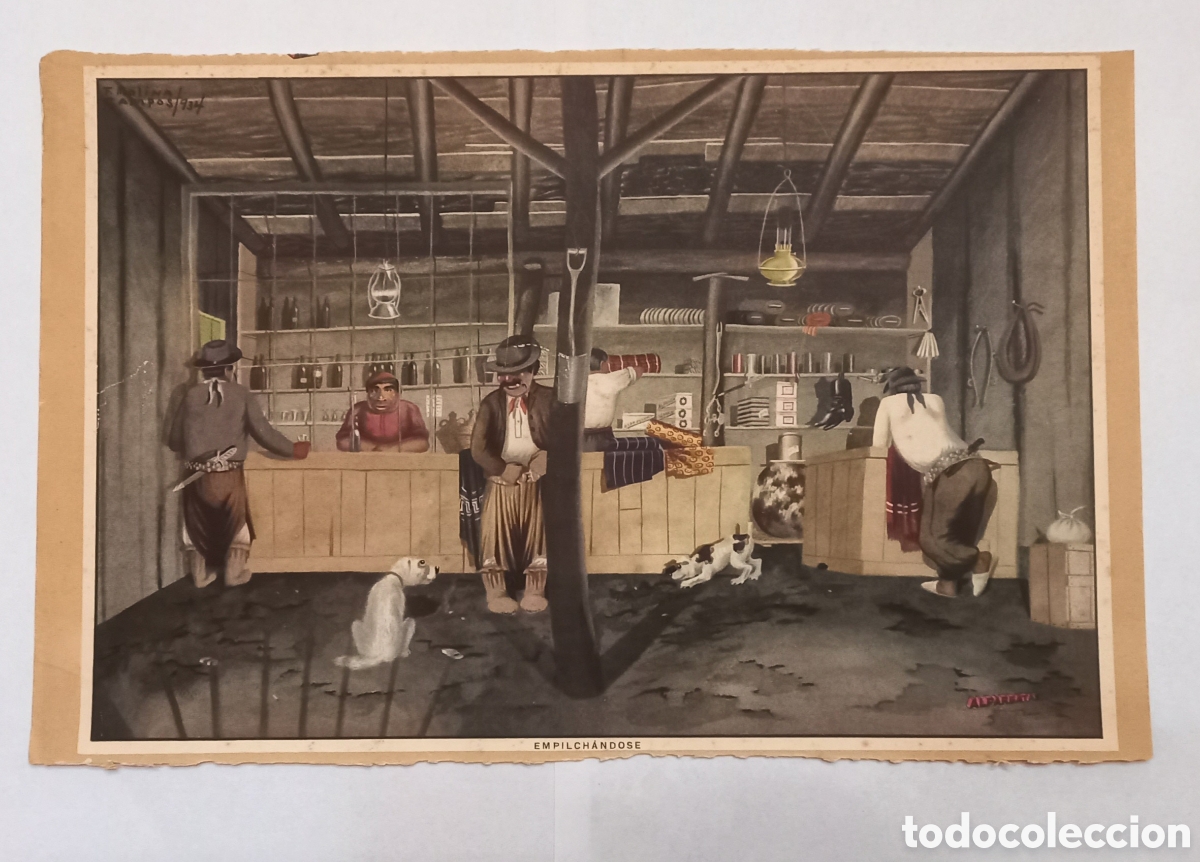 Sammeln von Kalendern: Antigua l&aacute;mina de almanaque dibujo de F. Molina Campos 1940 env&iacute;o de M&aacute;laga