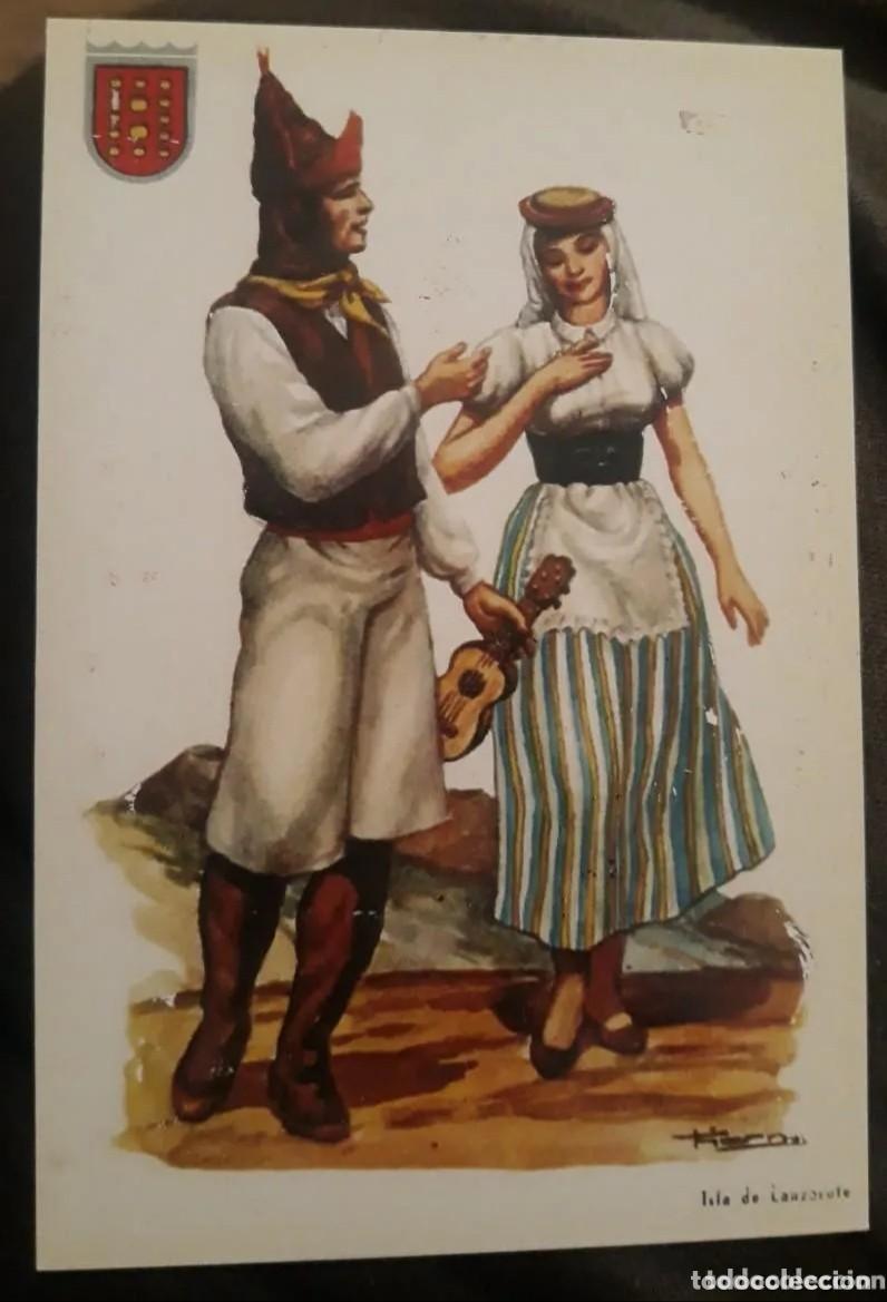 Coleccionismo Calendarios: -82740 CALENDARIO HOMBRE Y MUJER CON TRAJE REGIONAL DE LANZAROTE, A&Ntilde;O 2009, DIBUJO