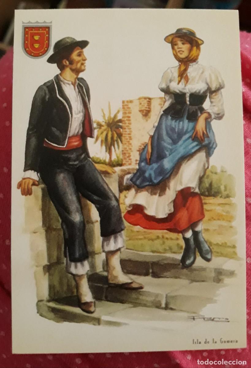 Coleccionismo Calendarios: -83670 CALENDARIO HOMBRE Y MUJER CON TRAJE REGIONAL DE LA GOMERA, A&Ntilde;O 2009, DIBUJO, FOLKLORE