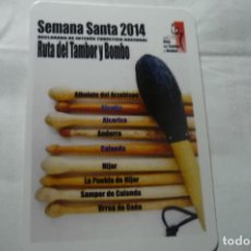 Coleccionismo Calendarios: CALENDARIO 2014 SEMANA SANTA RUTA DEL TAMBOR Y BOMBO- ARAGON