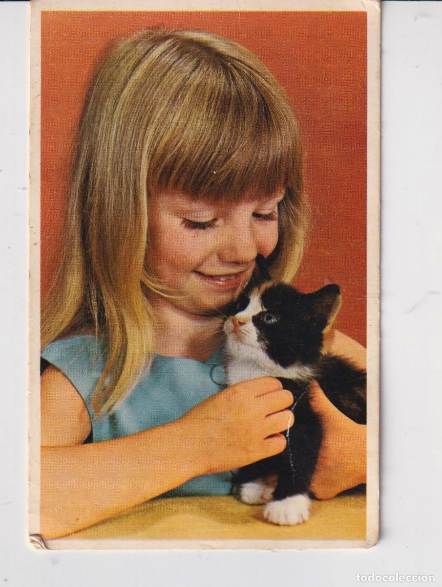 Collectables Calendars: CALENDARIOS DE NI&Ntilde;A CON EL GATO A&Ntilde;O 1970 SIN PUBLICIDAD