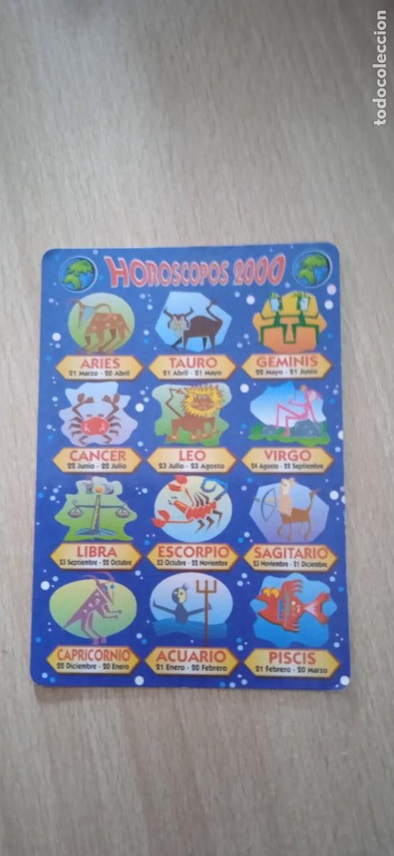 Coleccionismo Calendarios: Calendario bolsillo: HOROSCOPOS (A&Ntilde;O 2000) - PUBLICIDAD PIZZERIA CAFETERIA