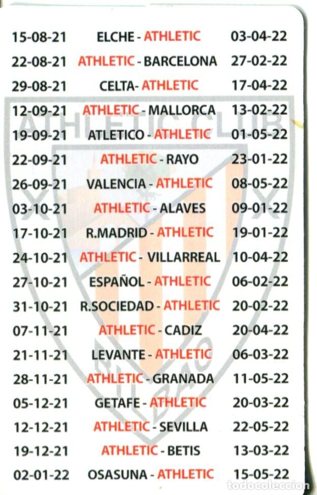 Calendario partidos athletic bilbao