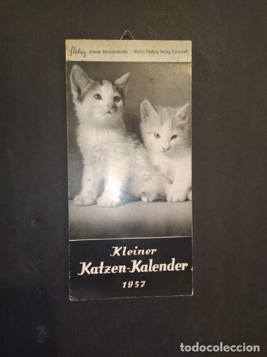 Coleccionismo Calendarios: GATOS-KLEINER KATZEN KALENDER 1957-CALENDARIO A&Ntilde;O 1957-VER FOTOS-(K-10.488)
