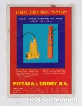Coleccionismo calendarios: Calendario de 1972 con publicidad de las bombas centr&iacute;fugas Ryfer - Plastificado
