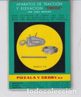 Coleccionismo calendarios: Calendario de 1971 con publicidad de aparatos de traccion y elevacion Ryfer - Plastificado