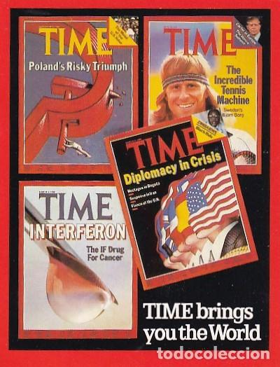 Collectables Calendars: CALENDARIO DE BOLSILLO PUBLICITARIO EXTRANJERO A&Ntilde;O 1982 REVISTA - TIME