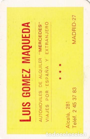 Collezionismo Calendari: CALENDARIO PUBLICIDAD LUIS GOMEZ MAQUEDA MADRID A&Ntilde;O 1972