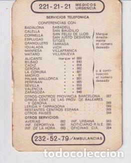 Colecionismo Calend&aacute;rios: CALENDARIOS DE SERVICIOS URGENTES TELEF&Oacute;NICA LOS A&Ntilde;OS 1969